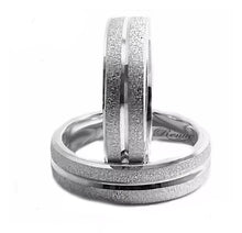 Cargar imagen en el visor de la galería, Argollas anillo Diamantado en plata
