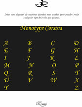 Cargar imagen en el visor de la galería, Dije Letra  , Inicial Nombre En Corsiva  Oro 18 K
