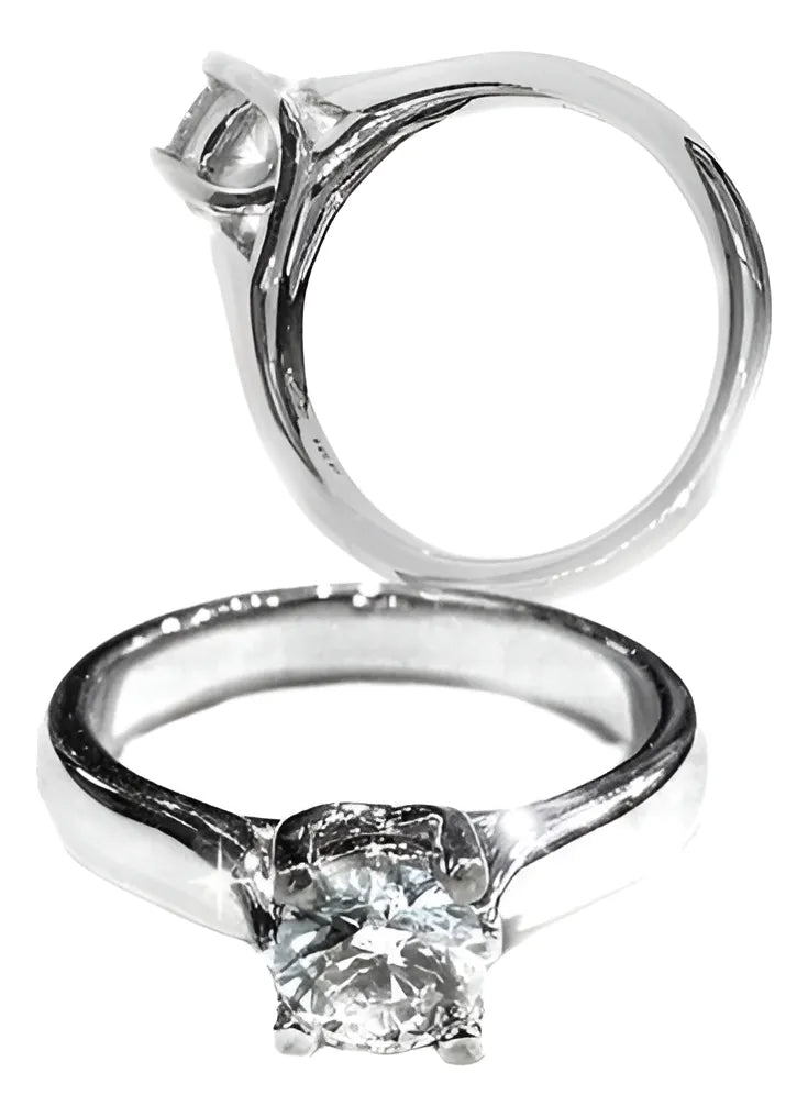 Anillo De Compromiso Económico  Plata