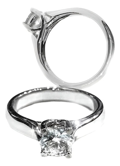 Anillo De Compromiso Económico  Plata