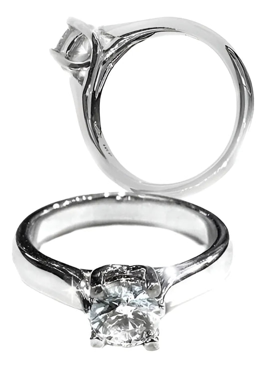Anillo De Compromiso Económico  Plata
