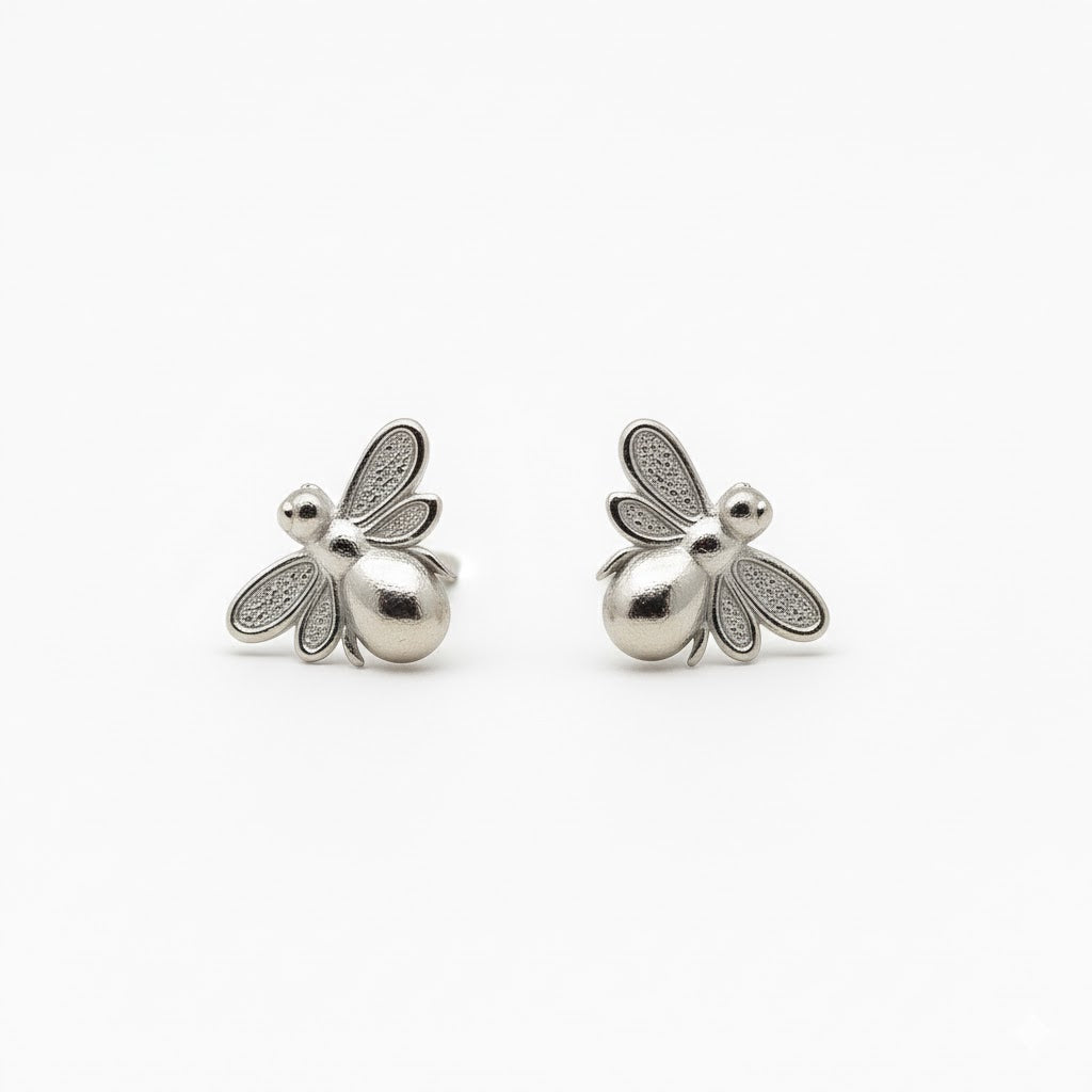 Aretes Abejas en Plata