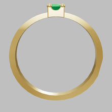 Cargar modelo 3D en el visor de la galería, Anillo De Compromiso engaste  En Oro 18 k Con gema
