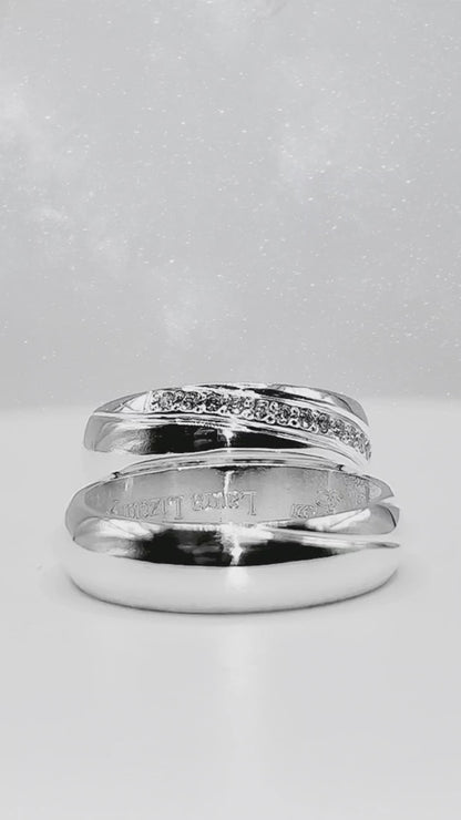 Alianza Anillo  Matrimonial  : En Plata 950 Con Zircón.