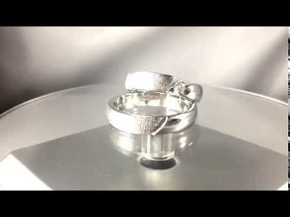 Argollas En Plata Matrimonio Diseño Par Joyeria Renue