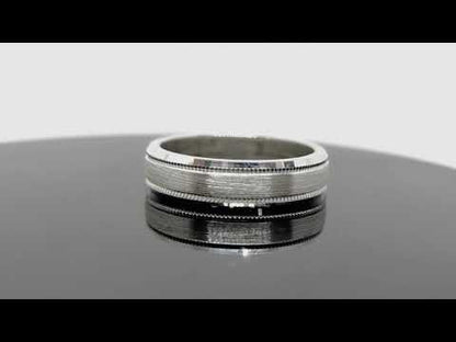 Argolla De Matrimonio En Plata Satinado 950c/u