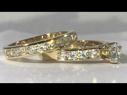 Anillo De Compromiso Y Pisargolla Oro 18k Matrimonio