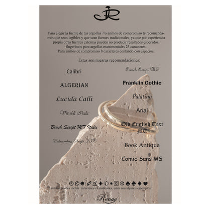 Alianza matrimonial con laurel en oro blanco 18k y diamante – Renue Joyería Bogotá