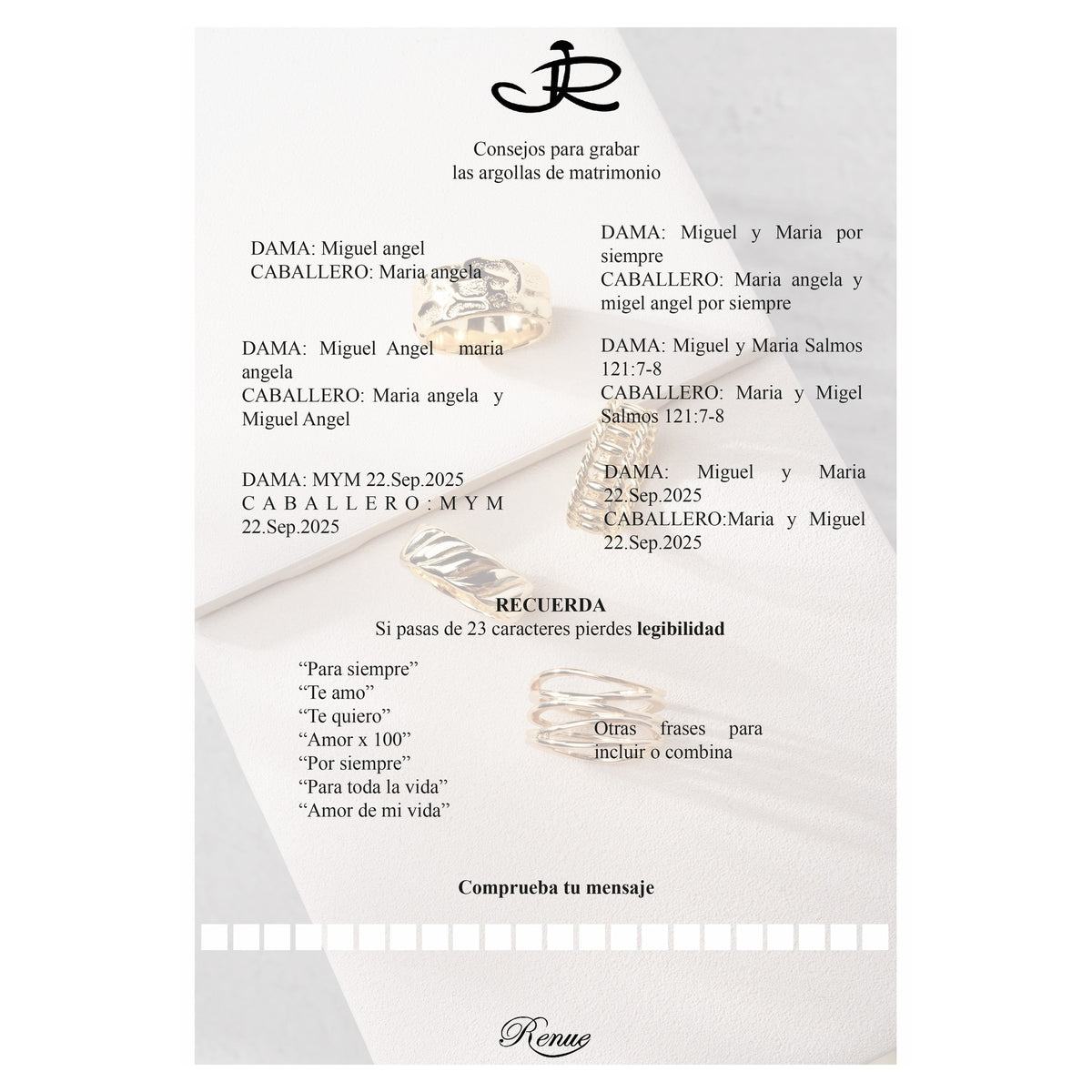 Alianza matrimonial con laurel en oro blanco 18k y diamante – Renue Joyería Bogotá