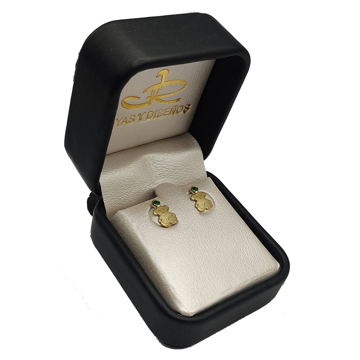 Topos de oso en oro amarillo 18k, con estuche – Renue Joyería Bogotá