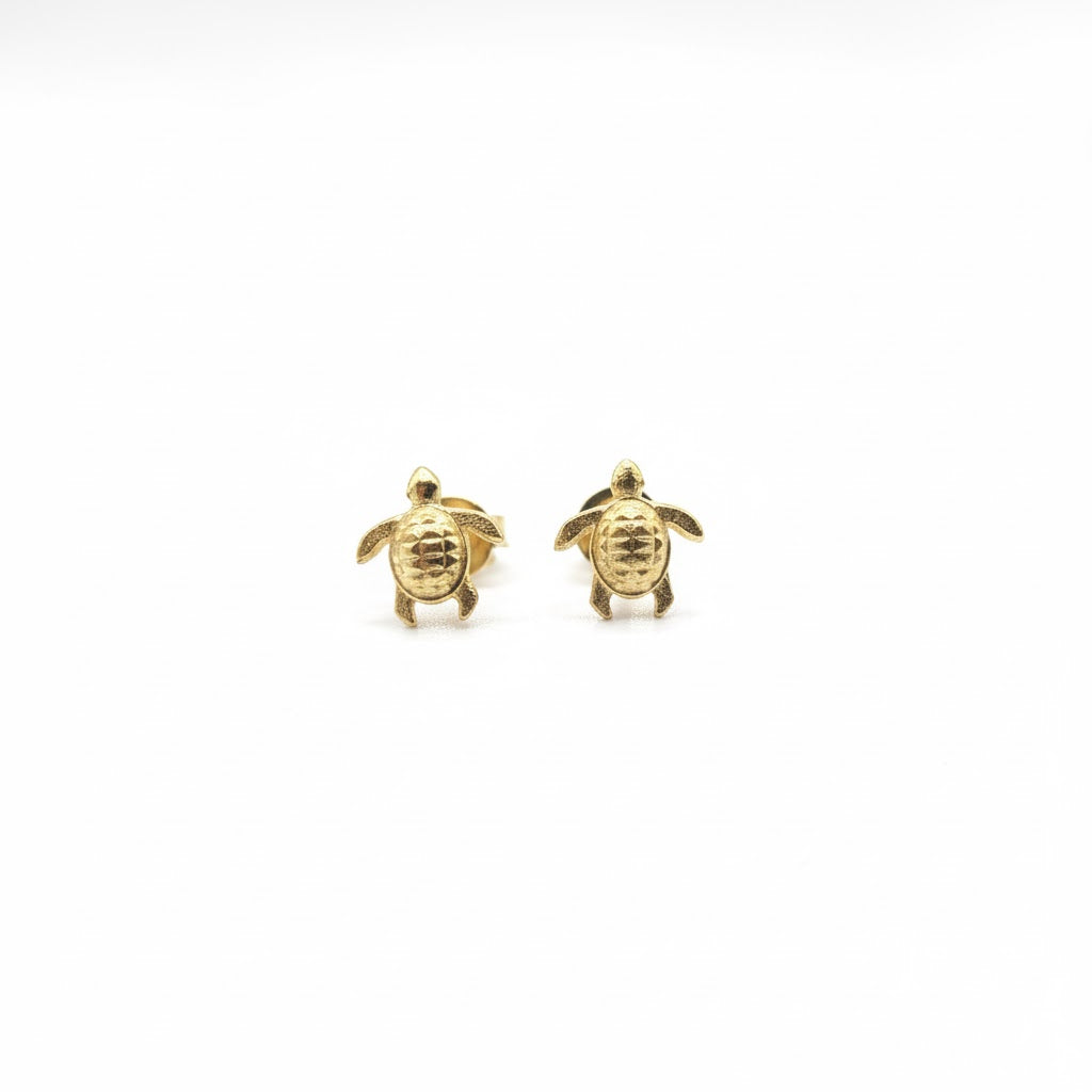 Aretes Tortugas en Oro 18k