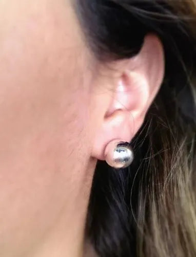 Pendientes De Bola En Plata 925/ Par, Para Mujer, Estuche