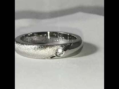 Argolla de Boda Dama  .950 Brillante / Mate